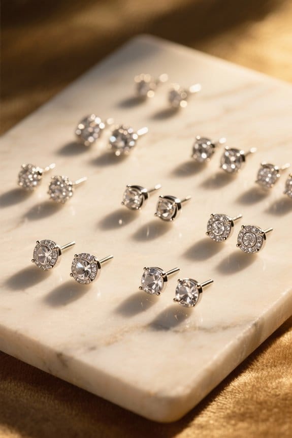 stylish sterling silver earrings