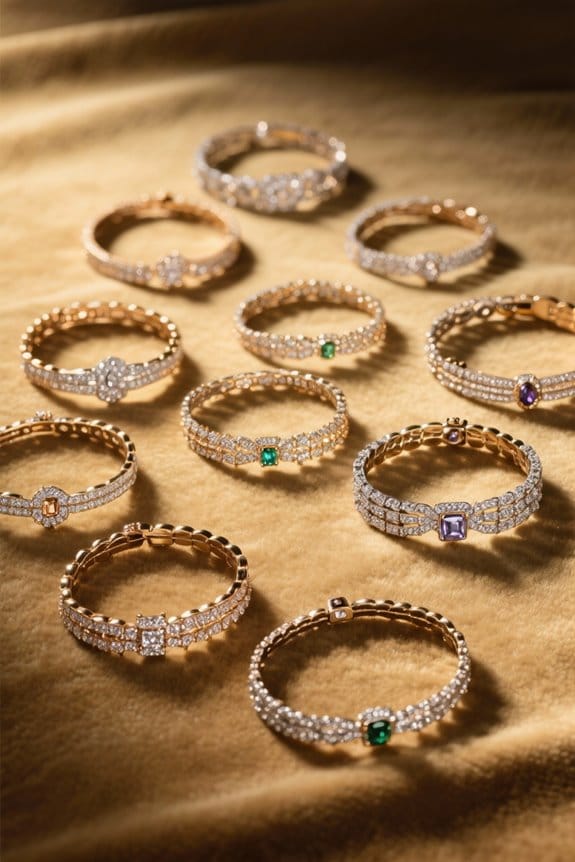 affordable sparkling tennis bracelets