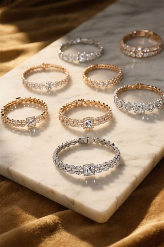 affordable sparkling tennis bracelets
