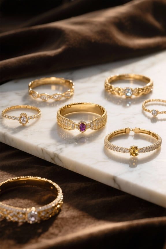 affordable stylish gold bracelets