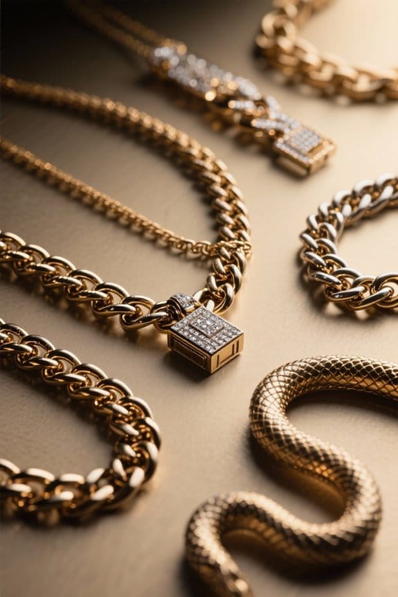 bold chains enhance outfits