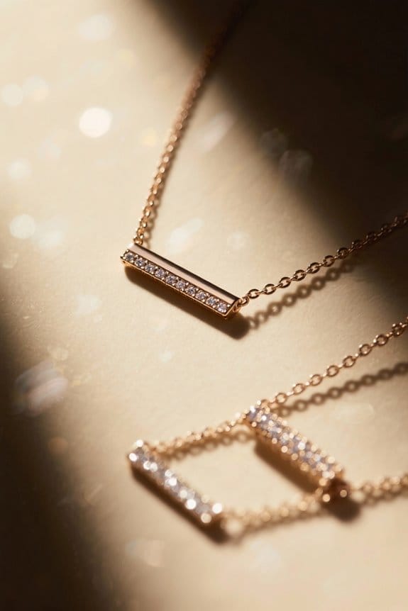choosing a dainty necklace