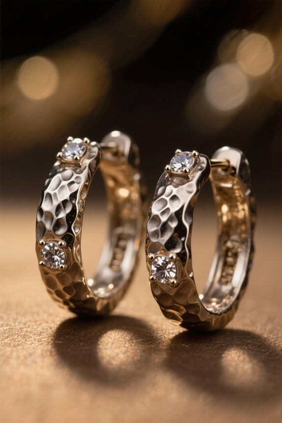 choosing hammered metal earrings