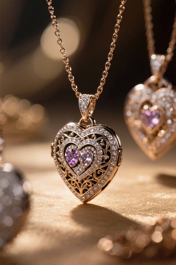 choosing heart locket jewelry