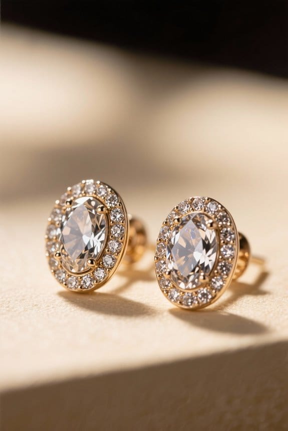 choosing oval stud earrings
