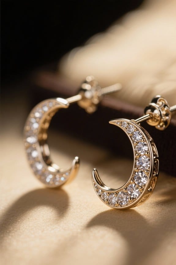 crescent moon earrings considerations