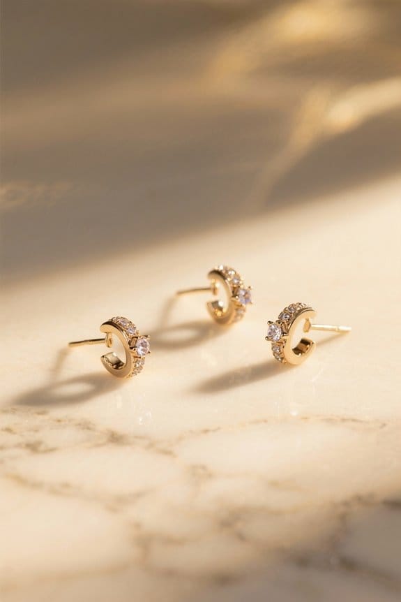 dainty helix earrings selection