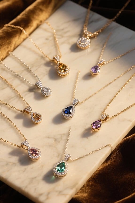 elegant drop pendant necklaces