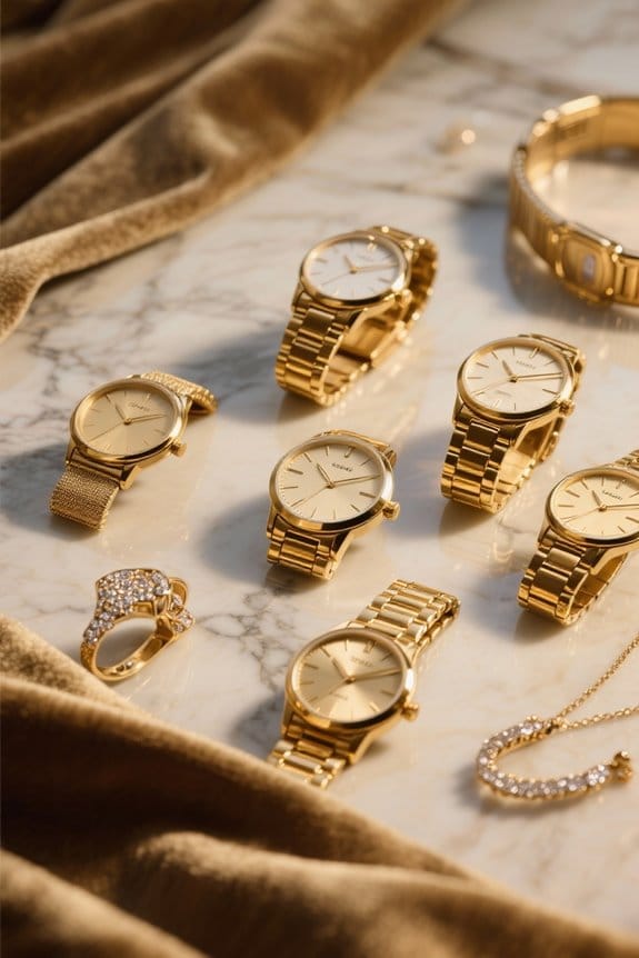 elegant gold tone watches