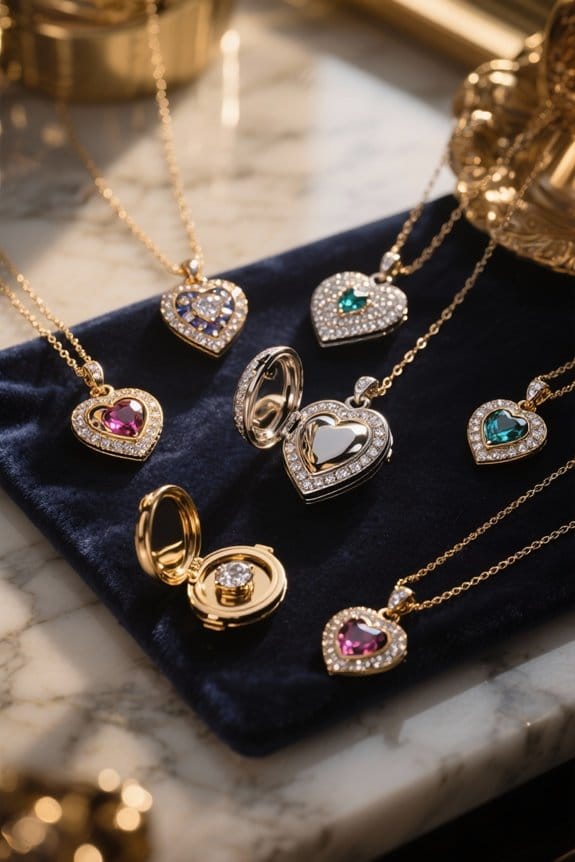 heart locket jewelry collection