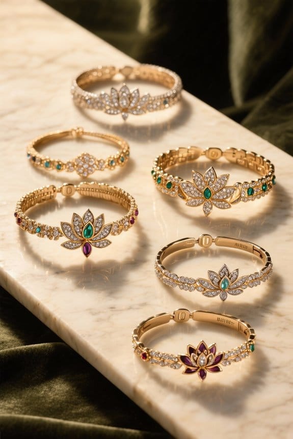 lotus flower bracelet collection