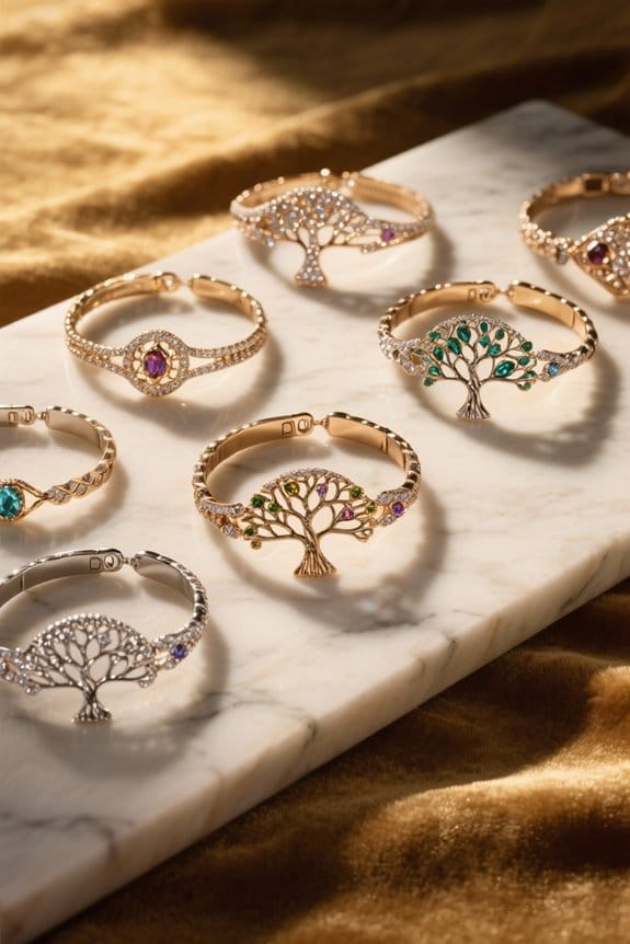 nature inspired growth jewelry selection