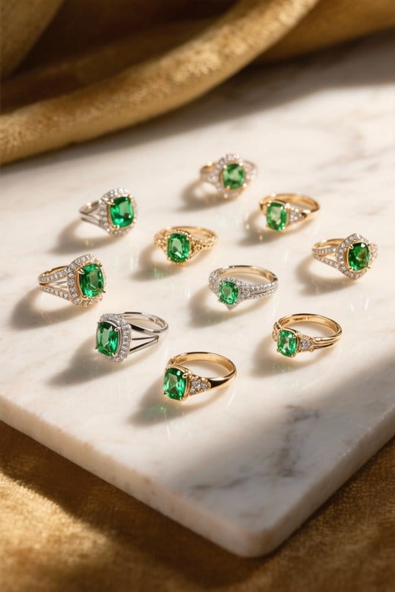 peridot rings summer elegance