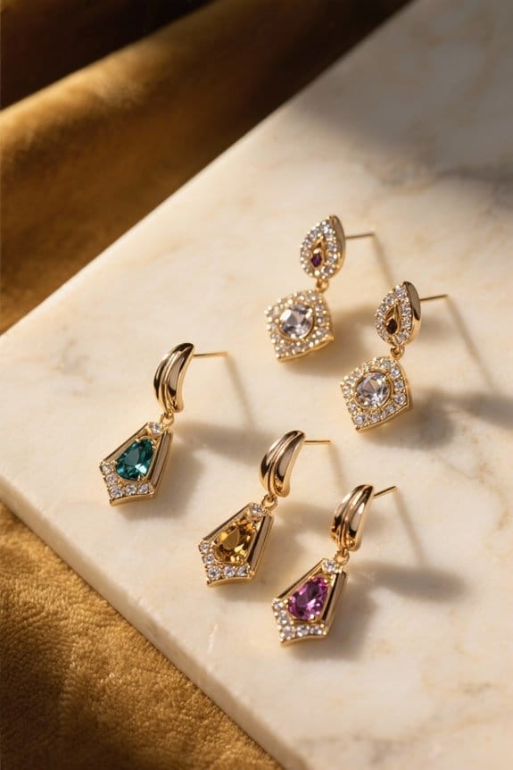 timeless elegance art deco earrings