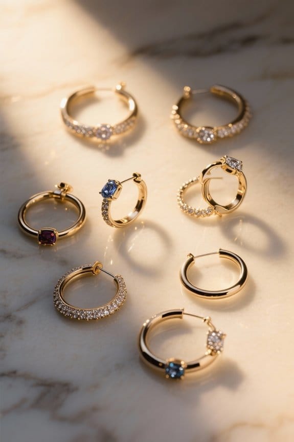 timeless stylish hoop earrings