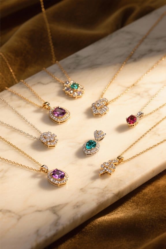 top birthstone pendant necklaces